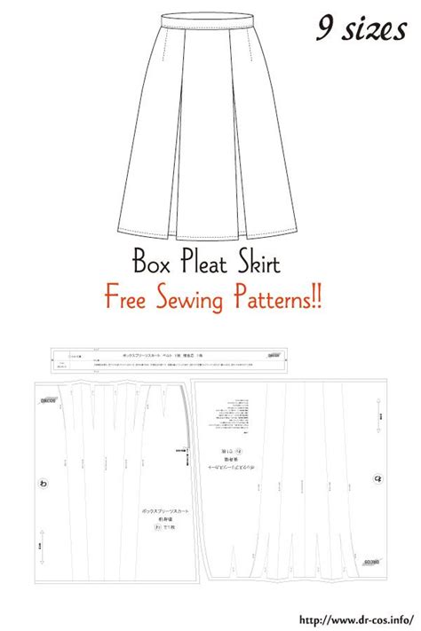 Box Pleat Skirt Sewing Patterns Free Patterns