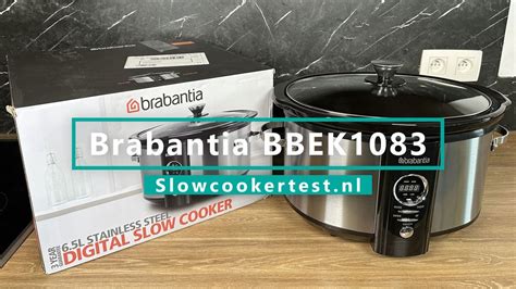 Brabantia BBEK1083 6 5 L Digitale RVS Slowcooker Review Test YouTube