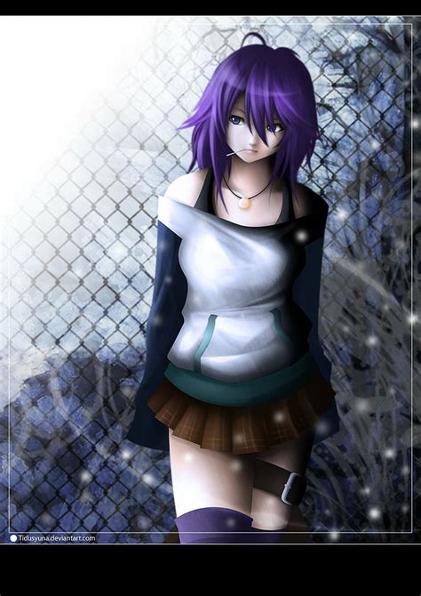 Free Download Hd Wallpaper Hair Lollipops Mizore Purple Rosario Shirayuki Vampire