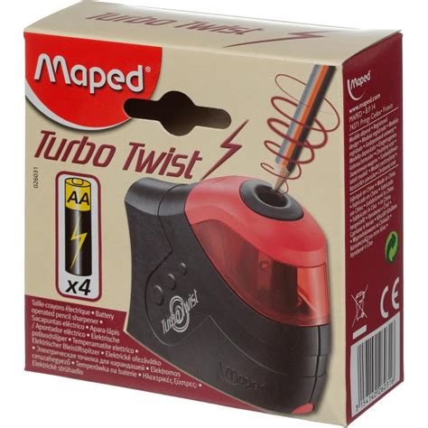 Точилка электрическая Maped Turbo Twist с 1 отверстием с контейнером