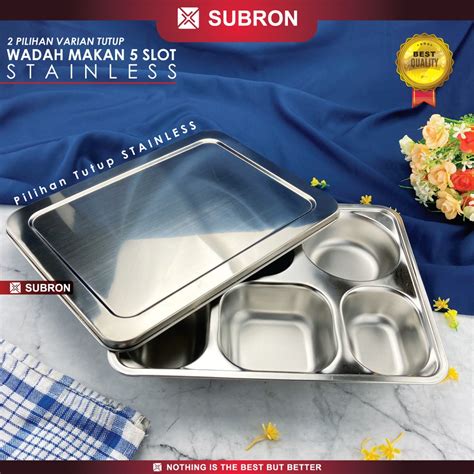 Subron Food Tray Plato Tempat Wadah Catering Sayur Makanan Piring Makan