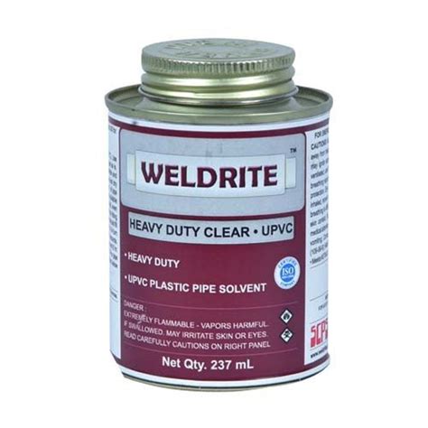 Weldrite Heavy Duty Clear UPVC Solvent Cement Tin Can At Rs 314 Piece