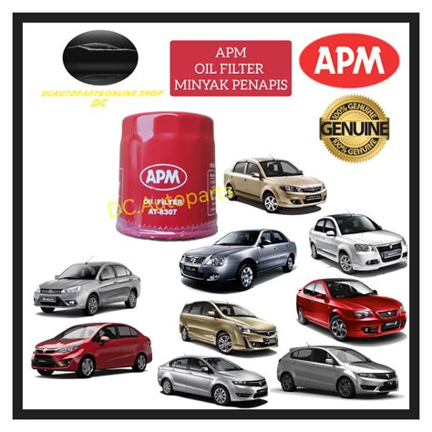 APM PROTON OIL FILTER WIRA SATRIA WAJA GEN2 PERSONA PREVE SUPRIMA IRIZ