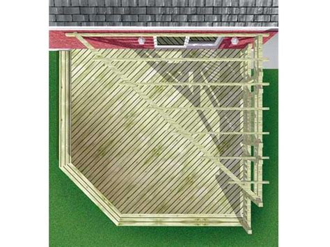 Deck Plans One Level Deck Plan With Pergola Plan 072x