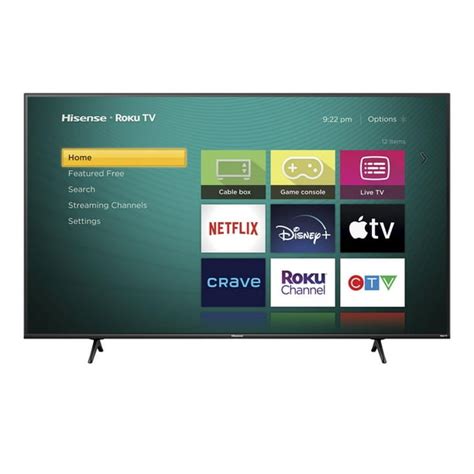 Hisense 55 Roku Qled 4k Uhd Smart Tv Walmartca