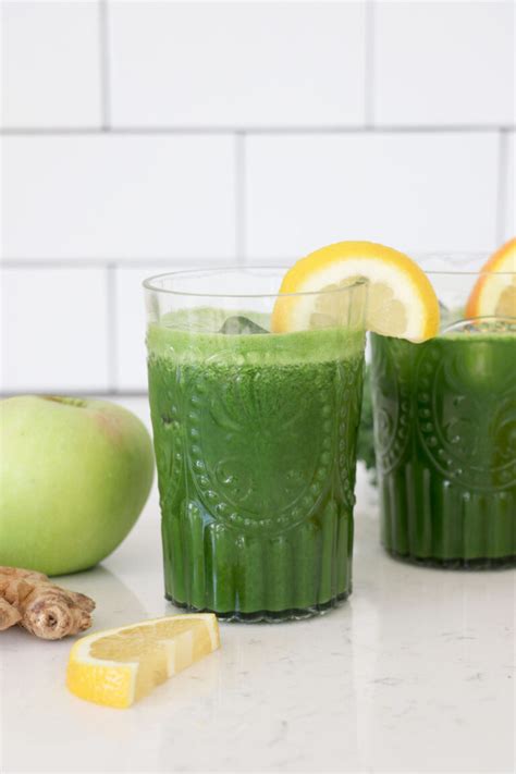 Simple Lemon Orange Green Juice | Healthy Grocery Girl