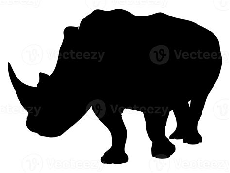 Rhino Silhouette For Logo Pictogram Website Art Illustration Or