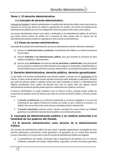 Derecho Administrativo Apuntes Del Libro Derecho Administrativo I