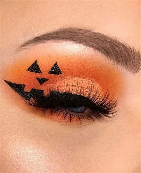 Creative Halloween Makeup Looks Simple But Creative Jack O Lantern