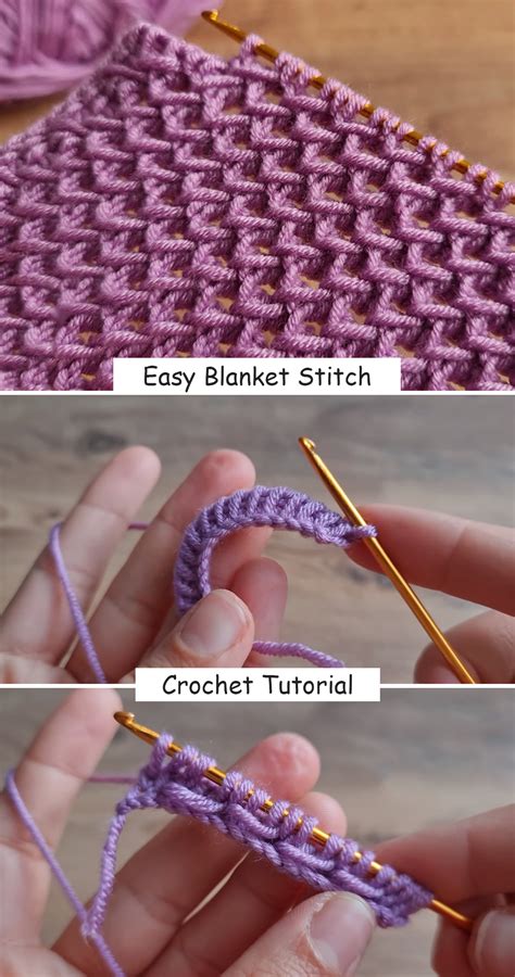 Easy Crochet Blanket Stitch Patterns For Beginners