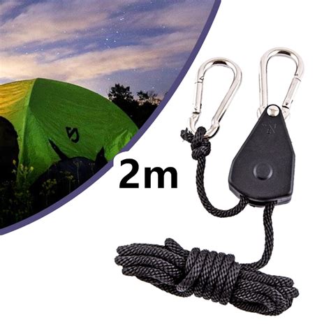 Jual 2m Katrol Tali Guyline Stopper Buckle Carabiner Flysheet Terpal