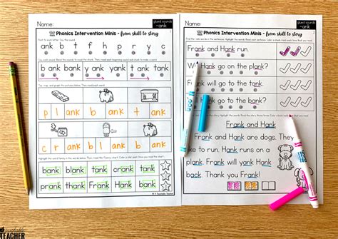 Glued Sounds Worksheets For Reading Intervention A Teachable Teacher