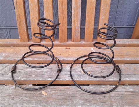 Rusty Bed Springs Vintage Steel Metal Coiled Mattress Spring Etsy