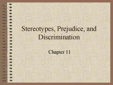 Ppt Stereotypes Prejudice And Discrimination Powerpoint