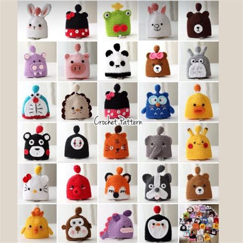 Crochet Patterns Crochet Amigurumi Mini Patterns I Animal Kev Etsy