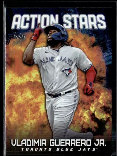 VLADIMIR GUERRERO JR 2023 Topps Update Action Stars Foil AS 25 Blue