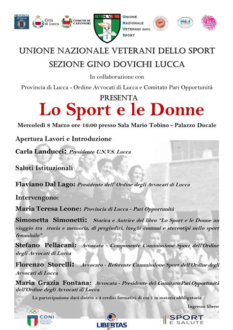 Lo Sport E Le Donne Domani Il Convegno A Palazzo Ducale