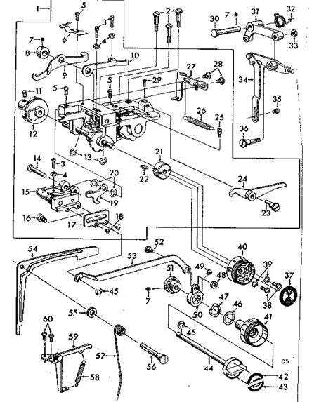 Kenmore Mechanical Sewing Machine Parts Diagram Kenmore 3851