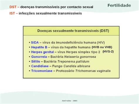 PPT DST doenças transmissíveis por contacto sexual IST infecções