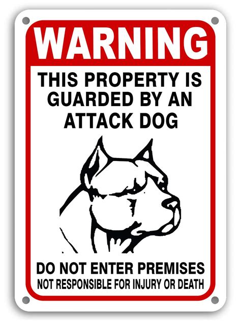 Warning Guard Dog Sign