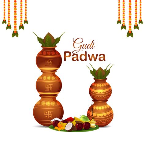 Indian Festival Happy Gudi Padwa Celebration Greeting Card 21462297 Png