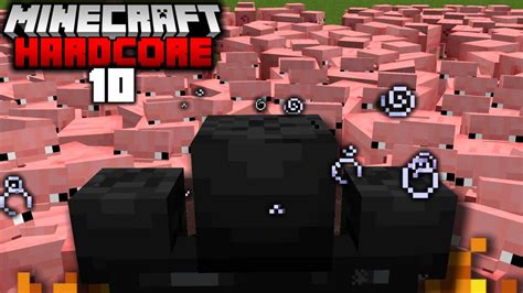 100 PIGS Vs WITHER In Hardcore Minecraft 10 YouTube