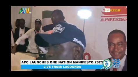 DR SAMURA KAMARA LAUNCHED APC ONE NATION MANIFESTO 2023 ALL PEOPLES