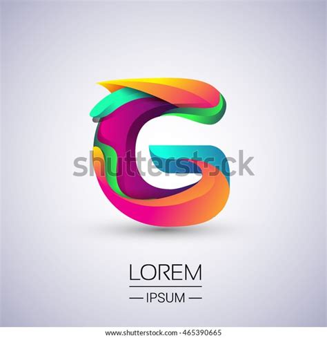 G Letter Colorful Logo Vector Design Stock Vector Royalty Free