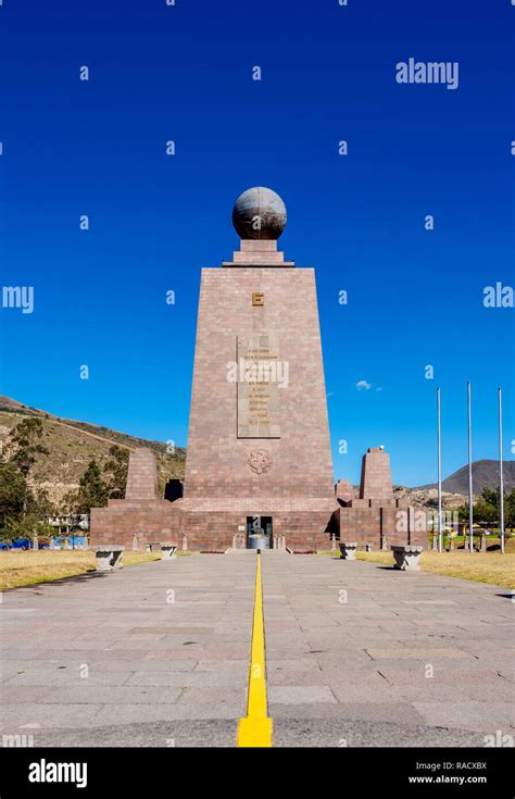 Monument To The Equator Ciudad Mitad Del Mundo Middle Of The World