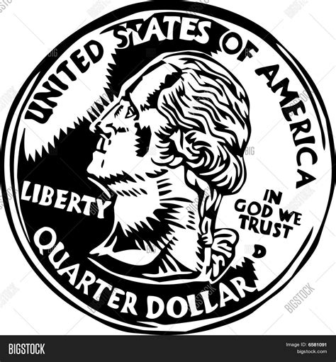 Quarter Dollar Coin Vector & Photo (Free Trial) | Bigstock