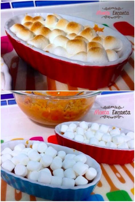 Pure De Batatas Doce Marshmallow Monta Encanta