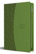 BIBLIA REINA VALERA 1960 TAMAÑO GRANDE LETRA GRANDE PIEL VERDE CON