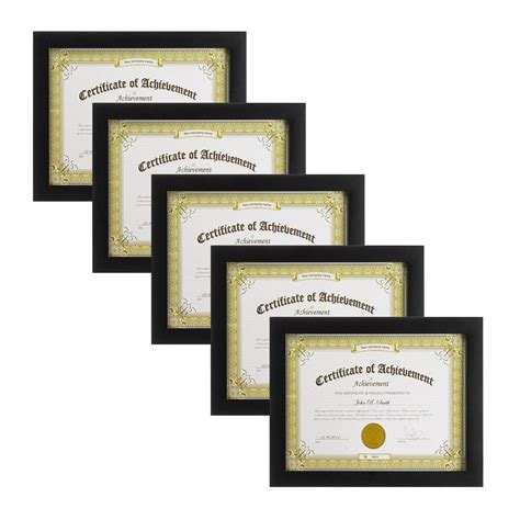 Buy Golden State Art 8 5x11 Diploma Frame Solid Wood Black Molding