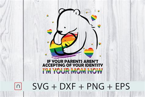 LGBT Mama Bear Svg Gay Rainbow Pride Svg By Novalia TheHungryJPEG
