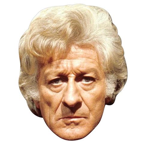 The Third Doctor Jon Pertwee Dr Who Cardboard Face Mask Partyrama