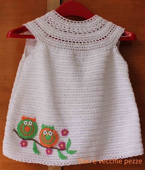 Vestitino Estivo A Crochet Vestiti Per Bambini All Uncinetto Abiti