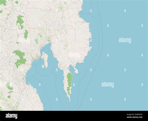 Davao Oriental Province Of Philippines Open Street Map Stock Photo