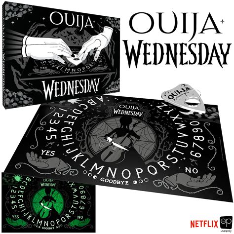 Wednesday Addams Ouija Board With Phosphor Paint Netflix Toy Blog