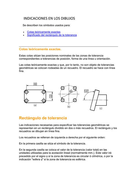 Tolerancias Geometricas Que Indica La Posicion