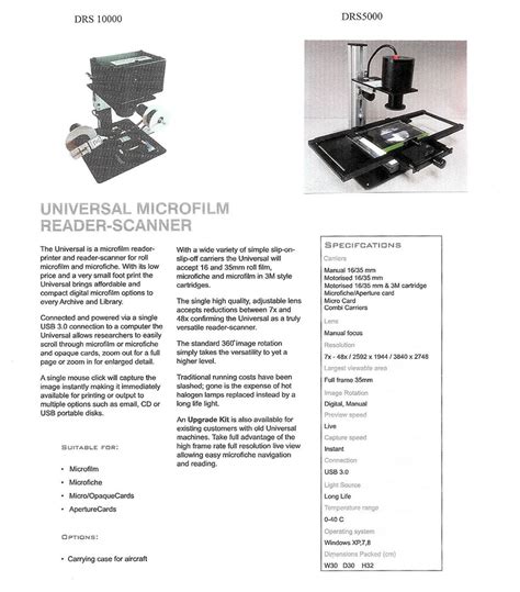 Microfiche Reader Printer Microfilm Products Company