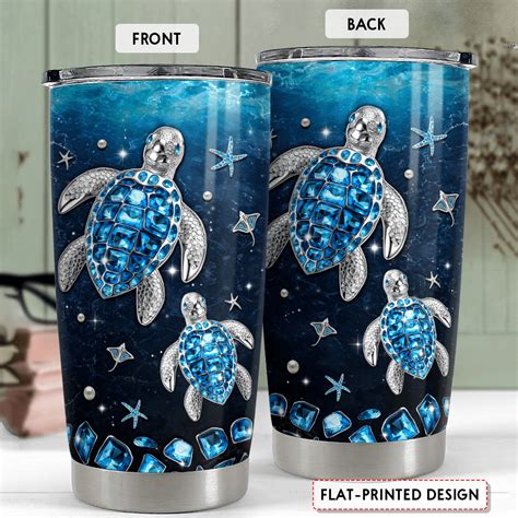 Sandjest Sea Turtle Tumbler Oz Stainless Steel Insulated Tumblers