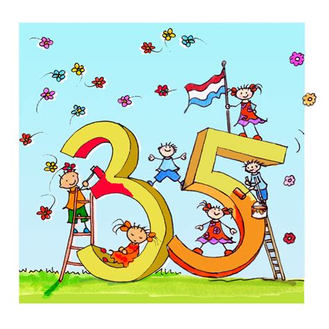 35 Jaar Anet Illustraties Verjaardagskaarten Kaartje2go