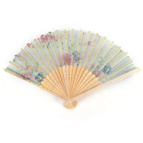 Pc Hand Fan Ijs Vorm Vouwen Doek Fan Vouwen Fan J Grandado