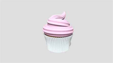 Cupcake 3d Model By Alesya3d [c281989] Sketchfab