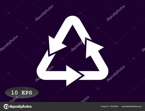 Waste Recycling Symbol With Arrows Stock Vector By LovArt 176052854