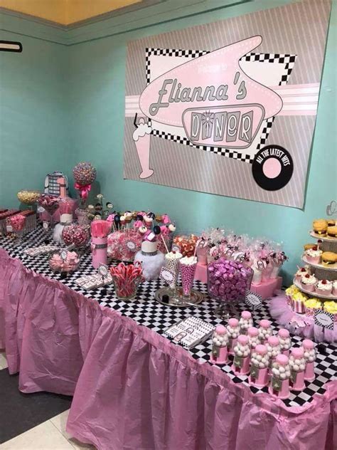 Elianna S St Birthday Sock Hop Catchmyparty S Theme Party