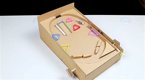 How To Make A Pinball Machine With A Cardboard Box - DIY Ways