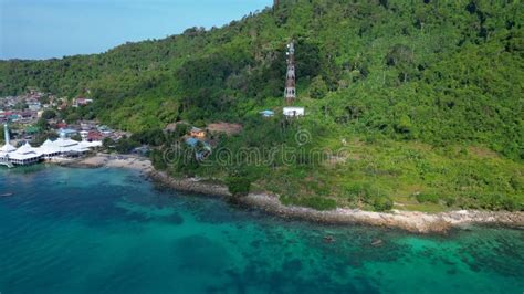 Coastal Village And Floating Mosque Unbelievable Aerial Top View