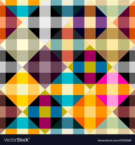 Geometric Abstract Pattern Intersection Style Vector Image