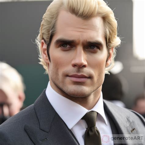 Captivating Artwork Henry Cavill With Blonde Hair Generateart